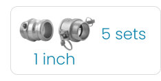 1 Inch Camlock- 5 sets